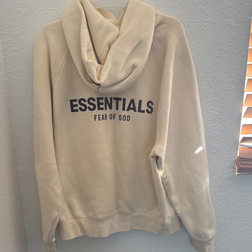 ESSENTIALS FEAR OF GOD CREAM HOODIE
